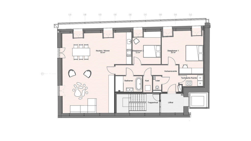Ketelhuis level 5 van De Meelfabriek in Leiden