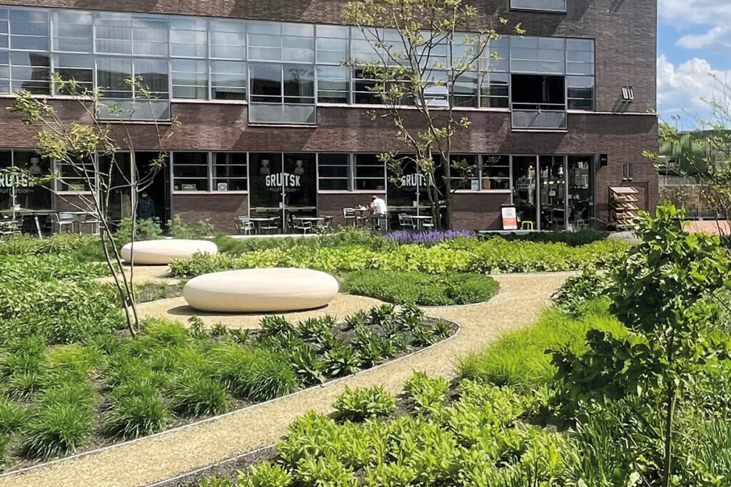 De Meelfabriek tuin, de tuin van De Meelfabriek in Leiden